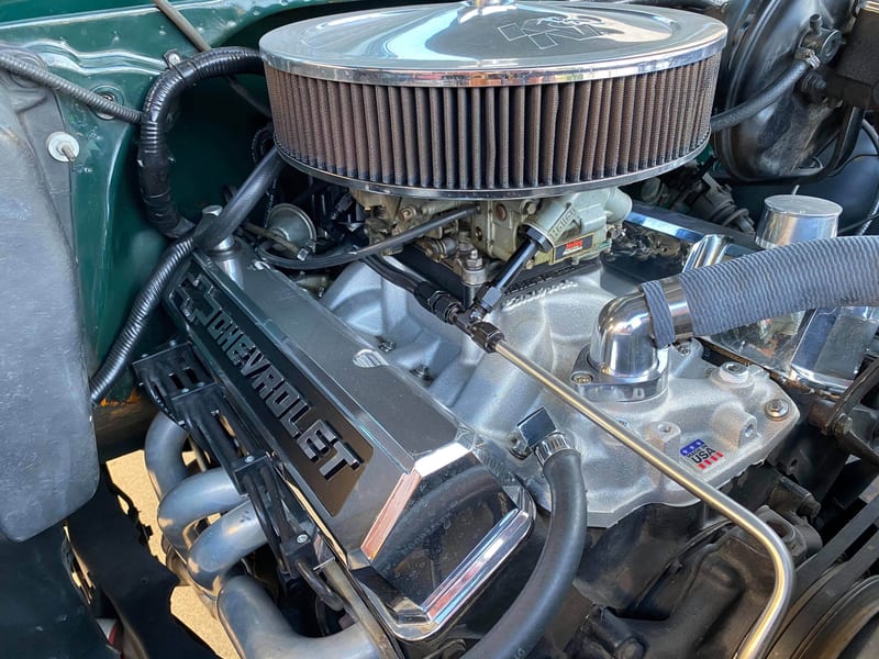 Classic car engine bay